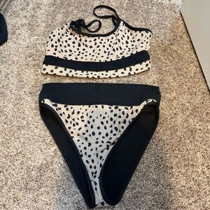 beach riot high rise bathing suit size large